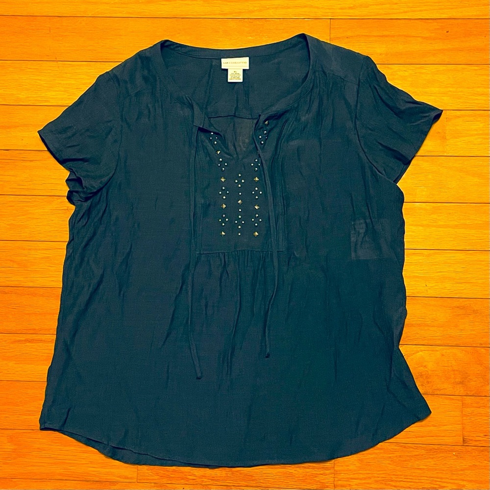 Classy Casual Subtle Royal Blue Blouse